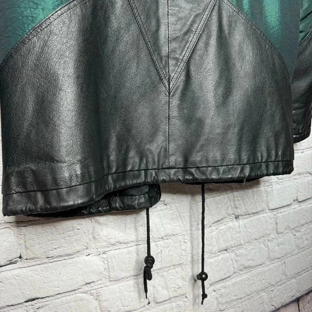 Vintage Pelle Men’s Leather & Nylon Jacket size Medium